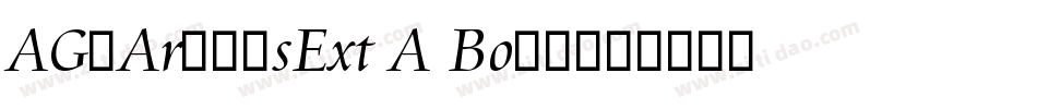 AG-AramisExt A Bold字体转换